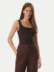 Guess Body V6YP17 K4709 Brązowy ciemny Slim Fit. Brązowe body Guess, xl, z aplikacjami, z syntetyku. Za 234.99 zł.