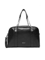 JENNY Torebka C-JEN-L-008-08 Czarny. Czarne torebki klasyczne Jenny, bez wzorów, z materiału, bez dodatków. Za 129.99 zł.