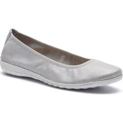 Baleriny CAPRICE - 9-22142-22 Silver Foil 990. Szare baleriny Caprice, bez wzorów, z materiału, bez obcasa. W wyprzedaży za 129.00 zł.