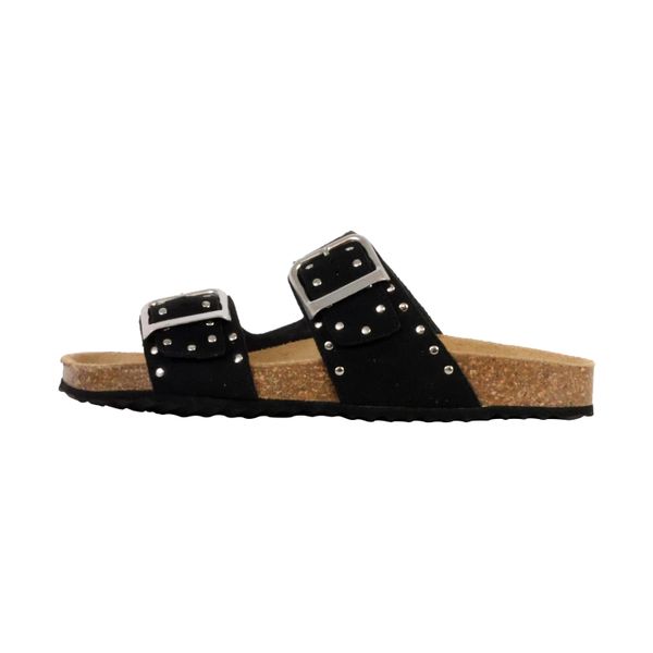 Sandały GEOX D BRIONIA R Czarny. Czarne sandały Geox, bez wzorów, z syntetyku, bez obcasa, bez zapięcia. Za 231.99 zł.
