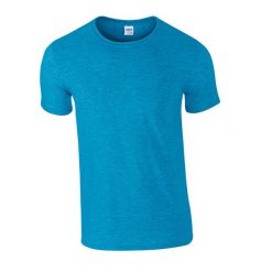 Koszulka Softstyle Dla Dorosłych Unisex. Niebieskie bluzki GILDAN, s, bez wzorów, sportowe, bez kołnierzyka, bez ramiączek. Za 29.99 zł.