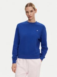 Tommy Hilfiger Bluza WW0WW45980 Niebieski Regular Fit. Niebieskie bluzy TOMMY HILFIGER, s, bez wzorów, z bawełny, bez kaptura. Za 239.99 zł.