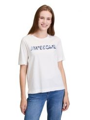 CARTOON Koszulka w kolorze białym rozmiar: 46. Białe bluzki Cartoon, bez wzorów, z bawełny, bez kołnierzyka, bez ramiączek. Za 69.99 zł.