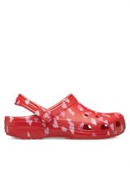 Crocs Klapki Classic Vday Clog 209682 Czerwony. Czerwone klapki Crocs, bez wzorów, z tworzywa sztucznego, bez obcasa. Za 179.99 zł.