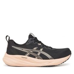 Buty do biegania Asics. Czarne obuwie sportowe Asics, bez zapięcia, do biegania. Za 399.99 zł.