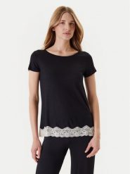 United Colors Of Benetton Koszulka piżamowa 3Z123M314 Czarny Regular Fit. Czarne koszule nocne United Colors of Benetton, m, bez wzorów, z wiskozy, bez ramiączek. Za 119.99 zł.