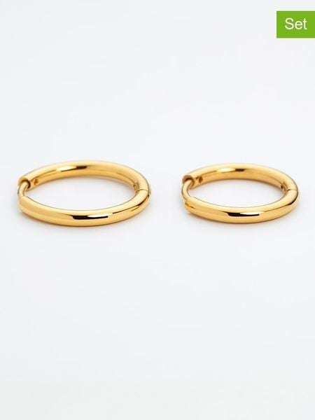 Paul Hewitt Kolczyki-kreole (2 pary) rozmiar: onesize. Żółte kolczyki Paul Hewitt, ze stali. Za 147.56 zł.