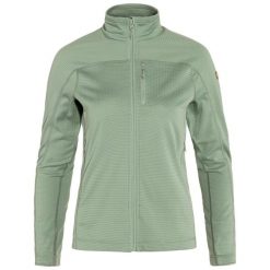 Bluza polarowa damska Fjällräven Abisko Lite Fleece. Zielone bluzy Fjällräven, na zimę, s, bez wzorów, z polaru, bez kaptura. Za 339.99 zł.