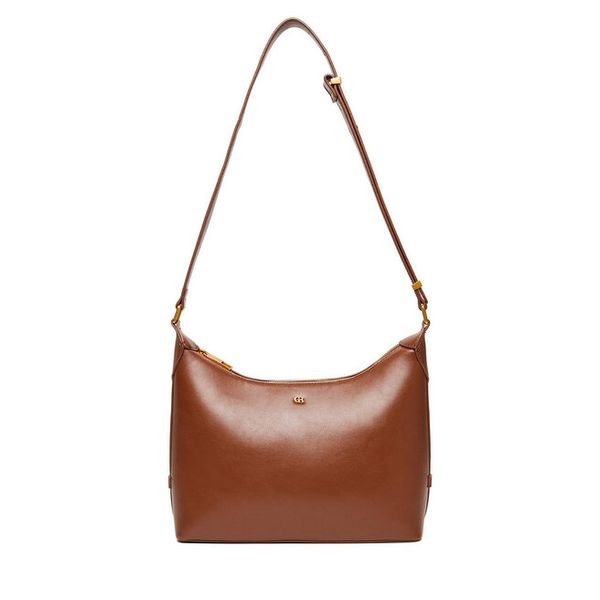 Torebka GINO ROSSI. Brązowe torebki klasyczne Gino Rossi, bez wzorów, bez dodatków. Za 229.99 zł.