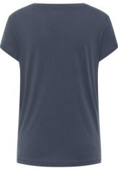 MUSTANG ALINA C LOGO TEE DAMSKI T-SHIRT KOSZULKA LOGO BLUE NIGHTS 1013220 4085. Niebieskie bluzki Mustang, l, bez wzorów, z bawełny, bez kołnierzyka, bez ramiączek. Za 69.99 zł.