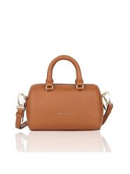 Bellicci Skórzana torebka "Cara" w kolorze jasnobrązowym - 18 x 14 x 7 cm rozmiar: onesize. Brązowe torby na ramię Bellicci, bez wzorów, z materiału, przez ramię, bez dodatków. Za 173.99 zł.