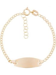 L instant d Or Złota bransoletka "Ovale" z elementem ozdobnym rozmiar: onesize. Żółte bransoletki L instant d Or, złote. Za 547.77 zł.