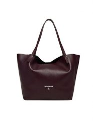 Patrizia Pepe Torebka 2B0130/L148-M536 Fioletowy. Fioletowe shopper Patrizia Pepe, bez wzorów, ze skóry, bez dodatków. Za 1,299.00 zł.