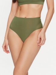 Chantelle Figi brazylijskie z wysokim stanem Soft Stretch C10690 Zielony. Zielone figi Chantelle, bez wzorów, z syntetyku. Za 59.99 zł.