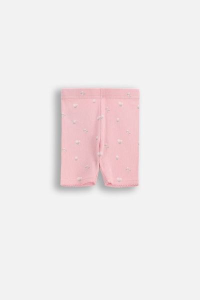 Legginsy z krótką nogawką. Czerwone legginsy COCCODRILLO, uniwersalny, bez wzorów, z bawełny, krótkie. W wyprzedaży za 19.90 zł.