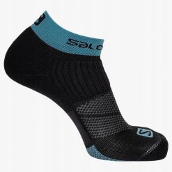 Skarpetki turystyczne do wędrówek Salomon X Ultra Ankle wełniane. Czarne skarpety Salomon, bez wzorów, z wełny. W wyprzedaży za 64.00 zł.