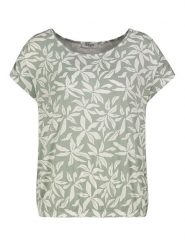 Sublevel Koszulka w kolorze miętowo-białym rozmiar: XL. Zielone bluzki Sublevel, xl, bez wzorów, bez kołnierzyka, bez ramiączek. Za 43.99 zł.