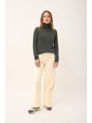 Just Cashmere Kaszmirowy sweter "Ava" w kolorze khaki rozmiar: L. Brązowe golfy Just Cashmere, l, bez wzorów, z kaszmiru, bez ramiączek. Za 369.99 zł.