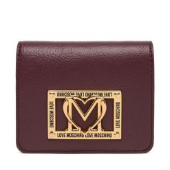 Mały Portfel Damski LOVE MOSCHINO. Czerwone portfele Love Moschino, bez wzorów. Za 419.99 zł.