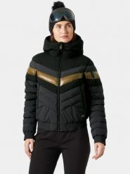 Kurtka Narciarska Damska Helly Hansen Imperial Short Puffy. Czarne kurtki narciarskie Helly Hansen, s, bez wzorów, z materiału, bez kaptura, narciarskie. Za 1,119.20 zł.