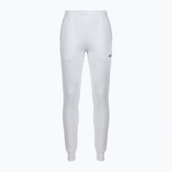 Spodnie damskie Ellesse Hallouli Jog. Białe spodnie sportowe Ellesse, bez wzorów, z dresówki. Za 139.99 zł.