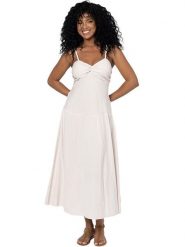 Aller Simplement Sukienka w kolorze białym rozmiar: 38/40. Białe sukienki Aller Simplement, bez wzorów, bez kołnierzyka, bez ramiączek, maxi. Za 82.99 zł.