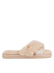 MEXX Kapcie MI002004343W Beżowy. Brązowe obuwie domowe Mexx, bez wzorów, z materiału, bez zapięcia. Za 79.99 zł.