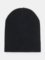 Czapka beanie - czarny. Czarne czapki Sinsay, bez wzorów. Za 9.99 zł.