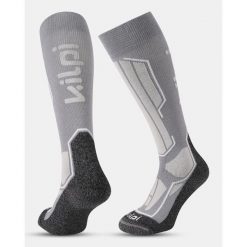 Podkolanówki narciarskie unisex Kilpi RACER-U. Szare skarpety Kilpi, bez wzorów. Za 101.89 zł.