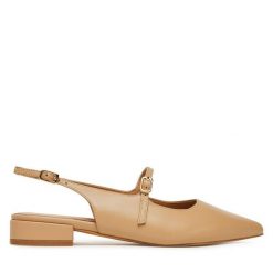 Baleriny Sergio Bardi. Brązowe baleriny Sergio Bardi, bez wzorów, bez obcasa. Za 279.99 zł.