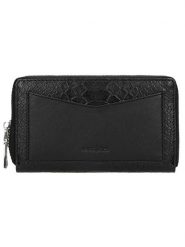 Wojas Skórzany portfel w kolorze czarnym - 15 x 9 x 2 cm rozmiar: onesize. Czarne portfele Wojas, bez wzorów, z materiału. Za 129.95 zł.