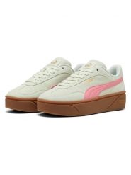 Puma Skórzane sneakersy "Club II Era" w kolorze zielono-różowym rozmiar: 38,5. Zielone trampki Puma, bez wzorów, bez zapięcia. Za 139.87 zł.