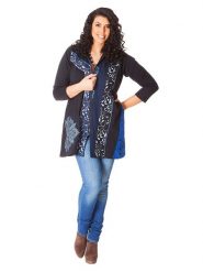 Aller Simplement Bluza w kolorze granatowym rozmiar: 42/44. Niebieskie bluzy sportowe Aller Simplement, bez wzorów, z bawełny, bez kaptura. Za 133.95 zł.