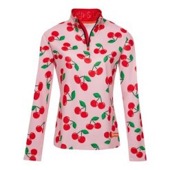 Bluza narciarska Damska Gareth & Lucas The One Hundred and Eight. Czerwone bluzy GARETH & LUCAS, na zimę, bez wzorów, z elastanu, bez kaptura. Za 229.99 zł.