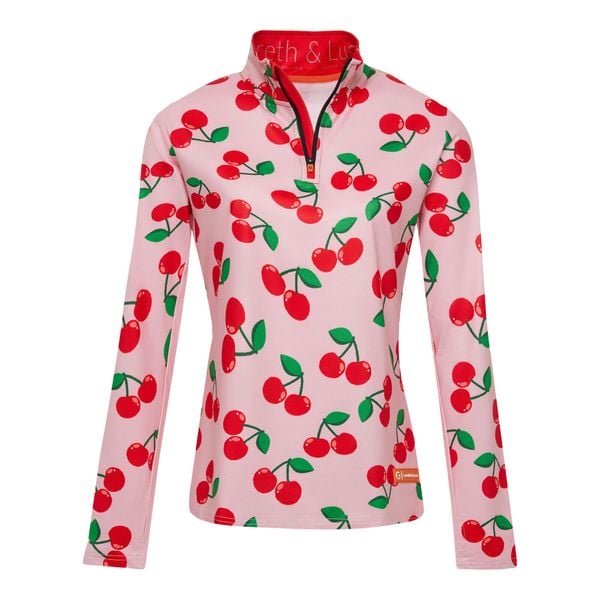 Bluza narciarska Damska Gareth & Lucas The One Hundred and Eight. Czerwone bluzy GARETH & LUCAS, na zimę, bez wzorów, z elastanu, bez kaptura. Za 229.99 zł.