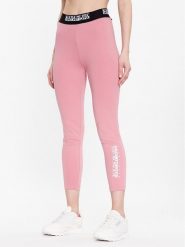 Napapijri Legginsy M-Box NP0A4GKT Różowy Slim Fit. Czerwone legginsy Napapijri, m, bez wzorów, z bawełny. Za 179.99 zł.