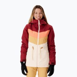 Kurtka snowboardowa damska Rip Curl Rider Betty. Brązowe kurtki narciarskie Rip Curl, l, bez wzorów, bez kaptura, narciarskie. Za 479.99 zł.
