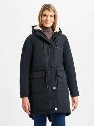 Derbe Funkcjonalna parka - Friese Festholm Kobiety Sztuczne włókno niebieski, 36. Niebieskie parki Derbe, z włókna, klasyczne, bez kaptura. Za 849.95 zł.