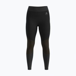 Spodnie termoaktywne damskie ODLO Fundamentals Performance Warm Bl Bottom Long. Czarne bielizna sportowa Odlo, bez wzorów, narciarskie. Za 169.99 zł.