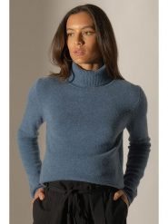 Perfect Cashmere Kaszmirowy golf "Willow" w kolorze niebieskoszarym rozmiar: L. Niebieskie golfy Perfect Cashmere, l, bez wzorów, z kaszmiru, bez ramiączek. Za 525.86 zł.