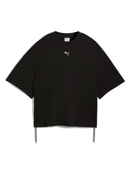 Puma Koszulka "Dare To" w kolorze czarnym rozmiar: M. Czarne bluzki Puma, m, bez wzorów, bez kołnierzyka, bez ramiączek. Za 91.77 zł.