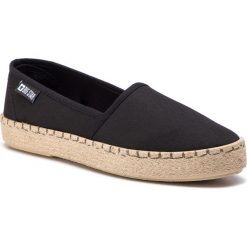 Espadryle BIG STAR - DD274409 Black. Czarne espadryle Big Star, bez wzorów, z materiału, bez obcasa, bez zapięcia. Za 79.00 zł.