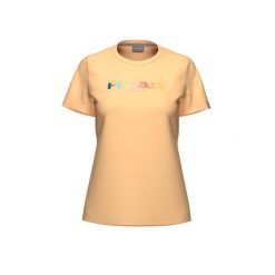 RAINBOW T-Shirt Women. Brązowe koszulki sportowe Head, bez wzorów, bez ramiączek, tenisowe. W wyprzedaży za 136.00 zł.