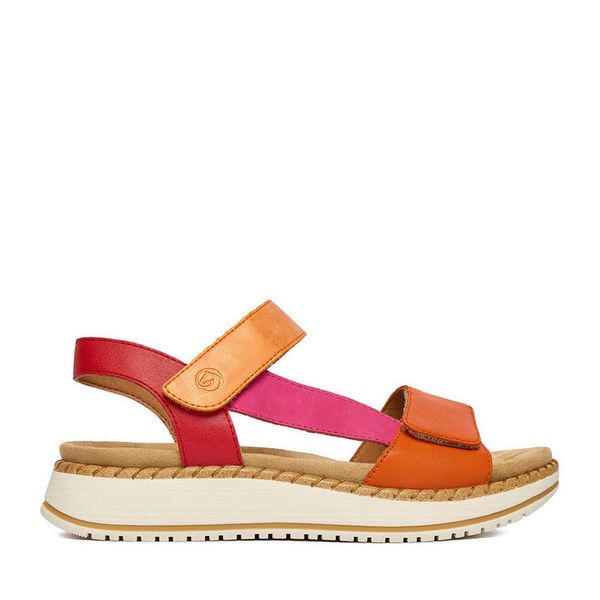 Sandały Remonte. Sandały Remonte, bez wzorów, bez obcasa, na płaskiej podeszwie, bez zapięcia. Za 359.99 zł.