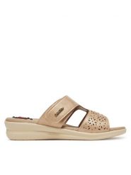 Go Soft Klapki LAH3T9092-5 Beżowy. Brązowe klapki GO SOFT, bez wzorów, z materiału, bez obcasa. Za 119.99 zł.