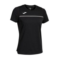 Koszulka tenisowa damska Joma Smash. Czarne bluzki Joma, xl, bez wzorów, sportowe, bez kołnierzyka, bez ramiączek. Za 79.99 zł.