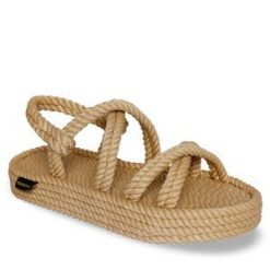 Sandały Bohonomad. Brązowe sandały Bohonomad, bez wzorów, bez obcasa, na płaskiej podeszwie, bez zapięcia. Za 209.99 zł.