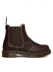 Dr. Martens Sztyblety 2976 Leonore II DM41418200 Brązowy. Brązowe botki Dr. Martens, bez wzorów, ze skóry, bez obcasa, na płaskiej podeszwie, bez zapięcia. Za 989.99 zł.