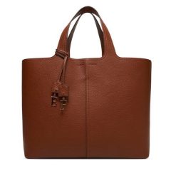 Torebka Elisabetta Franchi. Brązowe shopper Elisabetta Franchi, bez wzorów, bez dodatków. Za 1,479.00 zł.