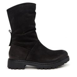 Kozaki Josef Seibel. Czarne kozaki Josef Seibel, bez obcasa, na płaskiej podeszwie, bez zapięcia. Za 569.99 zł.